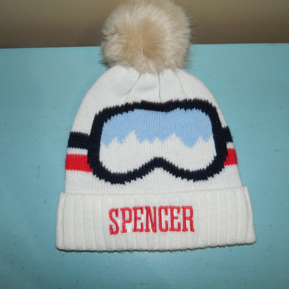 Mark & Graham Ski Google Kids Pom Pom Hat "SPENCER" (QQ-31)